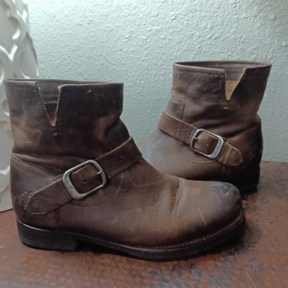 Frye Sz. 7.5M Brown Veronica Flex Bootie (fits like 7M) - Picture 11 of 16
